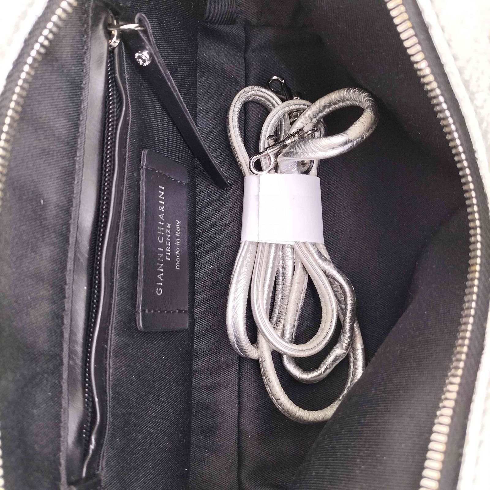 ユーズドフルギ USED古着 アリファ S 2way シルバー ショルダーバッグ