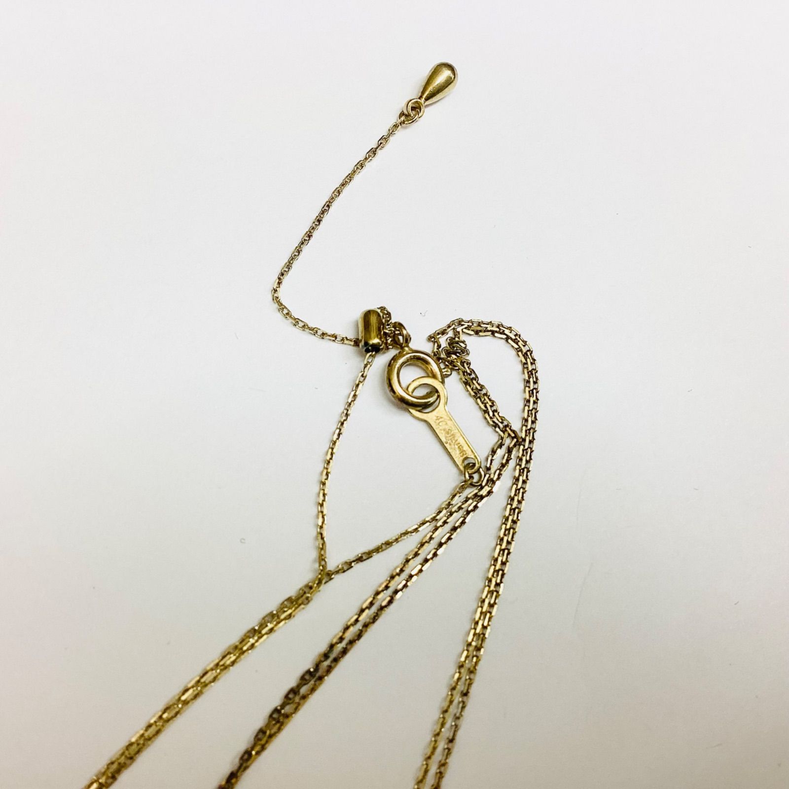 ☆4℃（ヨンドシー） 【Noble of Water】シルバー ネックレス ※18K