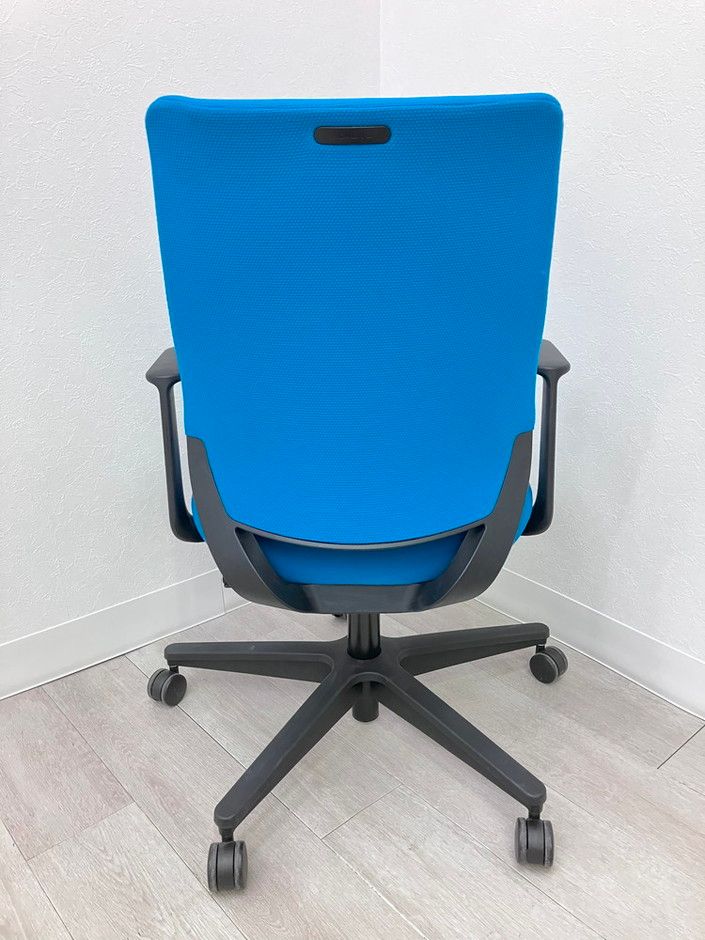 KOKUYO コクヨ ミトラ 肘付き ブルー オフィスチェア 事務椅子 PC いす