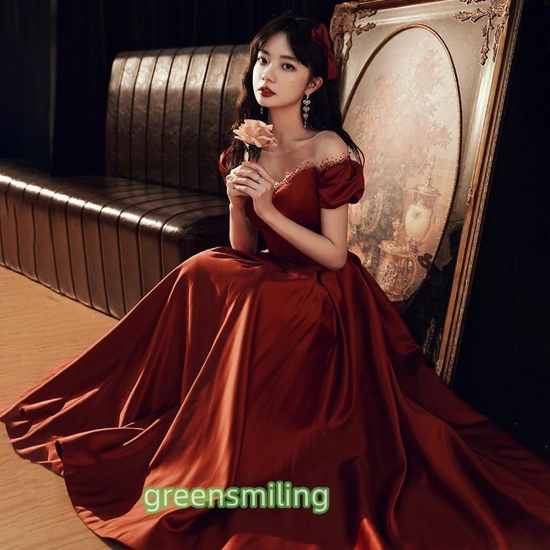 結婚式 二次会 前撮り パーティー ドレス 黒 街撮り 韓国風 お色直し