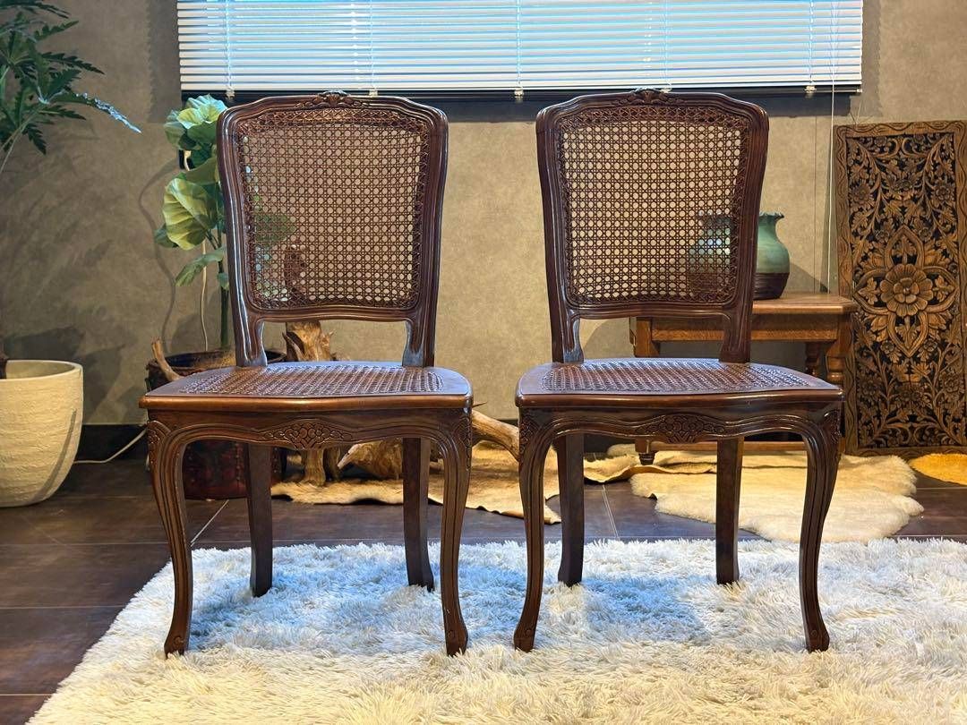 猫脚アンティークチェア　布張りクラシック　ビンテージ　ダイニングチェア フレンチマルシェ 猫脚ダイニングチェア ｜Y-KAGU(輸入家具屋