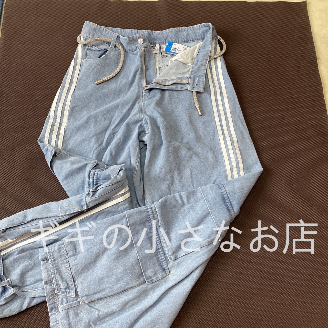 adidas Adilenium デニム カーゴパンツ - メルカリ