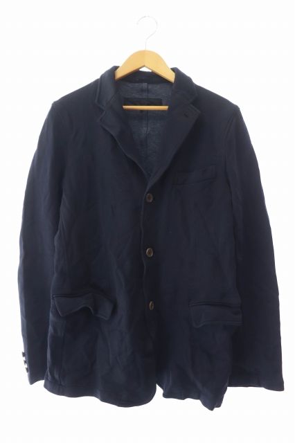 コムデギャルソンオム COMME des GARCONS HOMME シワ加工 テーラード ジャケット HP-J007 AD2005 M 紺 ネイビー ブランド古着ベクトル 中古  241123