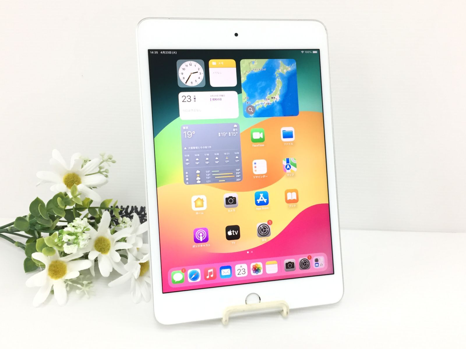 【良品】au iPad mini 第5世代 Wi-Fi＋Cellularモデル 256GB A2124(MUXD2J/A) シルバー 動作品