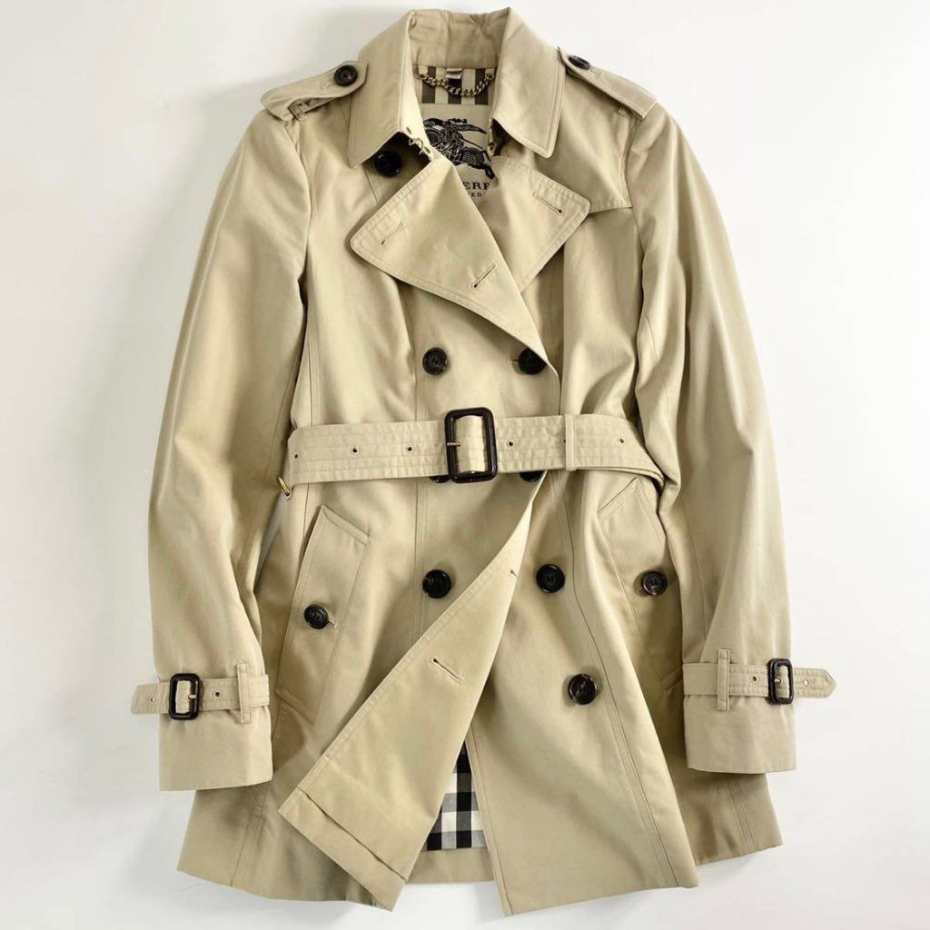 8e26 《美品》 英国製 BURBERRY バーバリー THE SANDRINGHAM ショート