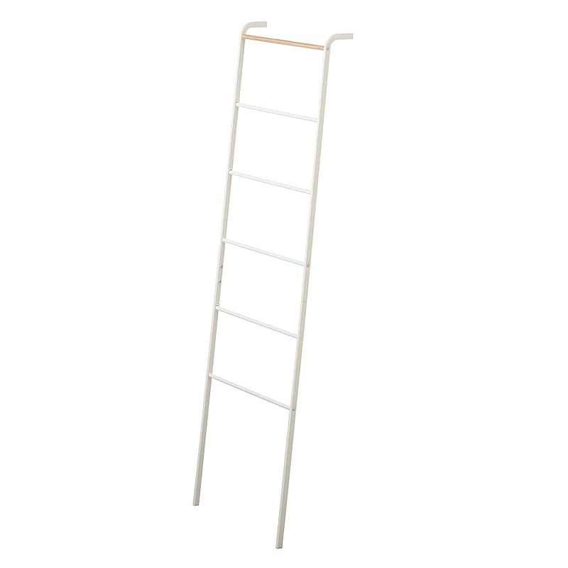 100%新品，限定セール 山崎実業(Yamazaki) ラダーハンガー ホワイト 約W45×D24×H160cm タワー tower ラダーラック ハンガーラック 1 ハンガーラック・ポールハンガー