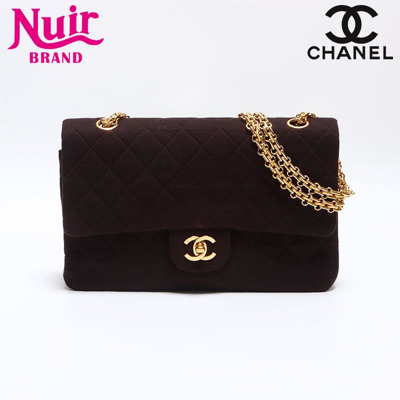 CHANEL シャネル ショルダーバッグ マトラッセ 25cm コットン ダブル 