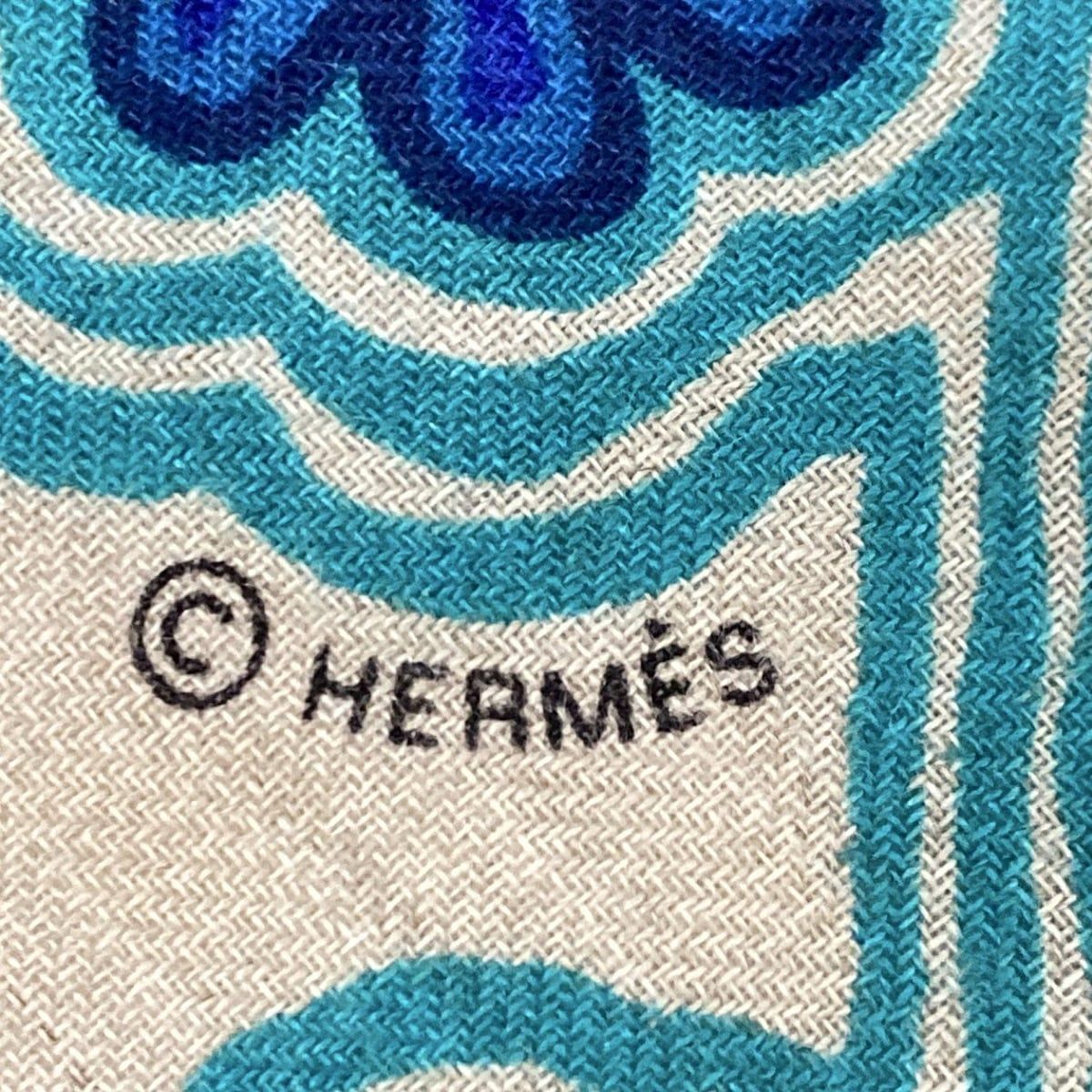 匿名配送HERMES エルメス カシミヤ、シルク リバーシブルショール HERMES エルメス ショール カレジェアン140 『Le mors a la