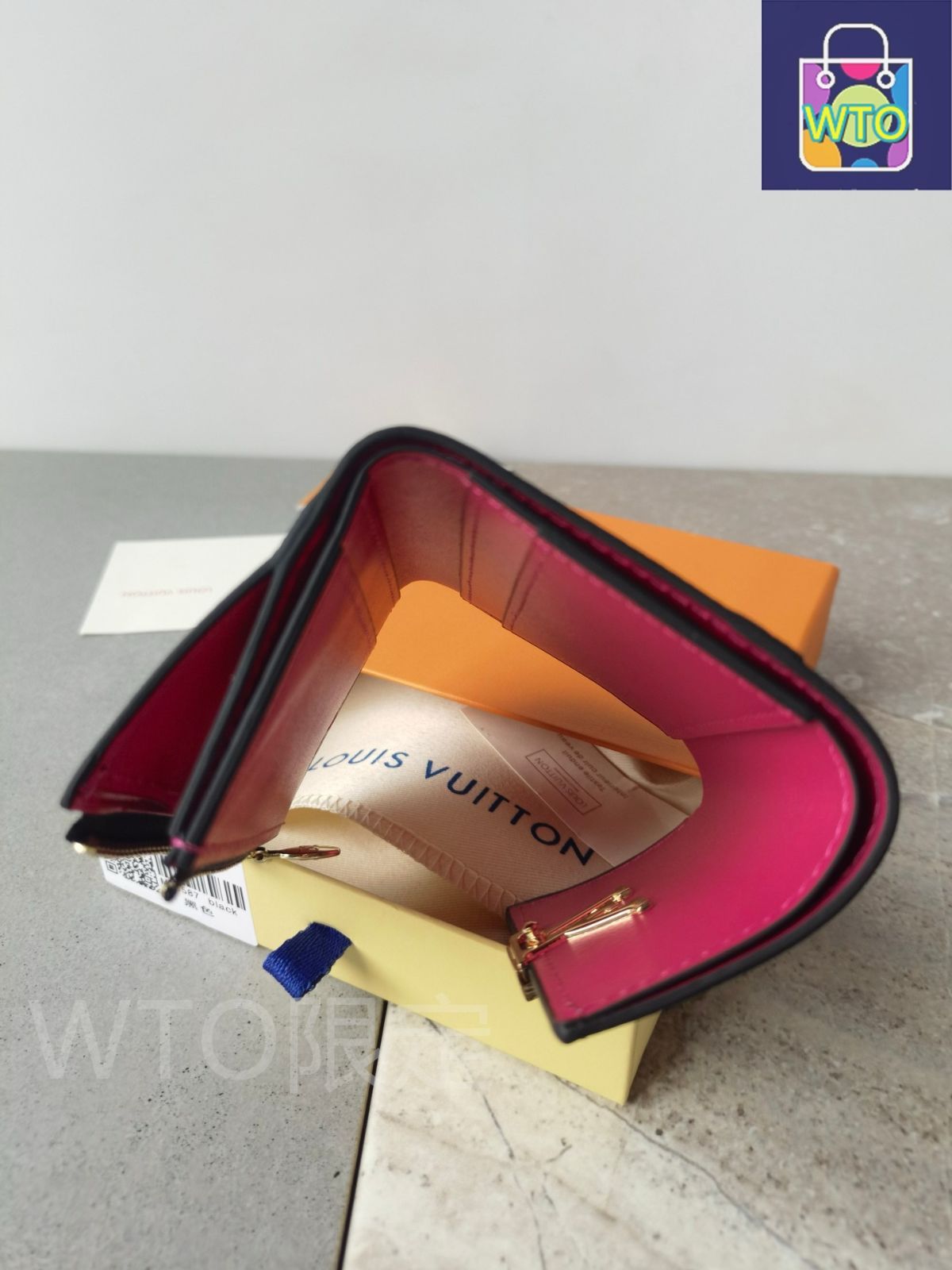 LOUIS VUITTON 折り財布 ダークブラウン　保存袋 Louis Vuitton 二つ折り財布 ダークブラウン/ピンク - メルカリ