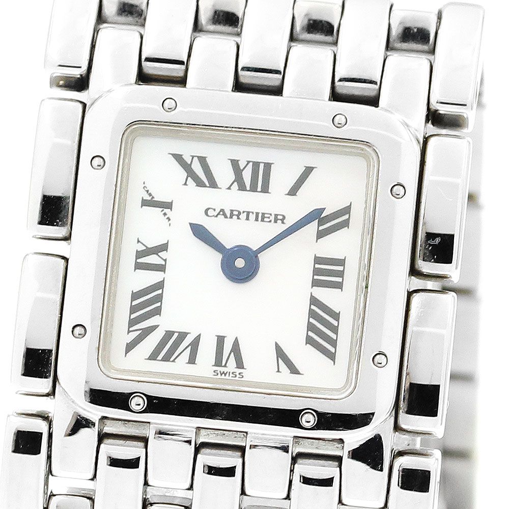 カルティエ CARTIER W61001T9 パンテールリュバンLM ホワイトシェルダイアル クォーツ レディース_905715