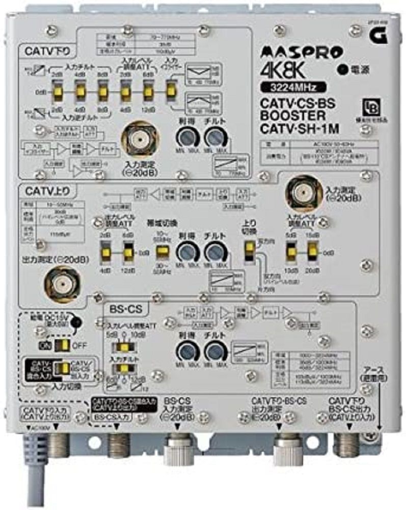 4K・8K放送対応 CATVブースター CATV・SH-1M - 電材センタ一成 - メルカリ