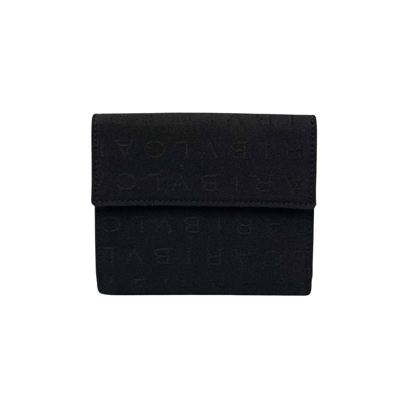 ブルガリ BVLGARI 二つ折り財布 ロゴマニア キャンバス/レザー
