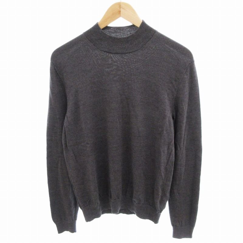 ザノーネ ZANONE ニット セーター ウール モックネック 長袖 46 グレー |HO□ 0422