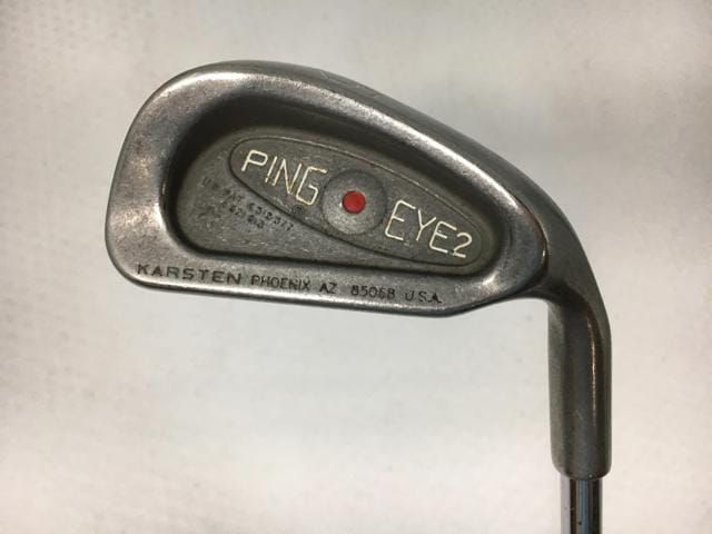 返品OK 【中古ゴルフクラブ】(7本セット)ピン EYE2プラス ステンレス アイアン (レッド) オリジナルスチール 5～9.P.S