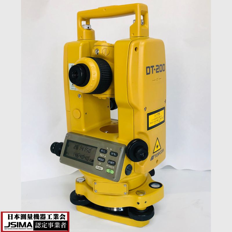 校正証書付　TOPCON／トプコン　電子セオドライト　DT-200 校正証書付 TOPCON／トプコン 電子セオドライト DT-200