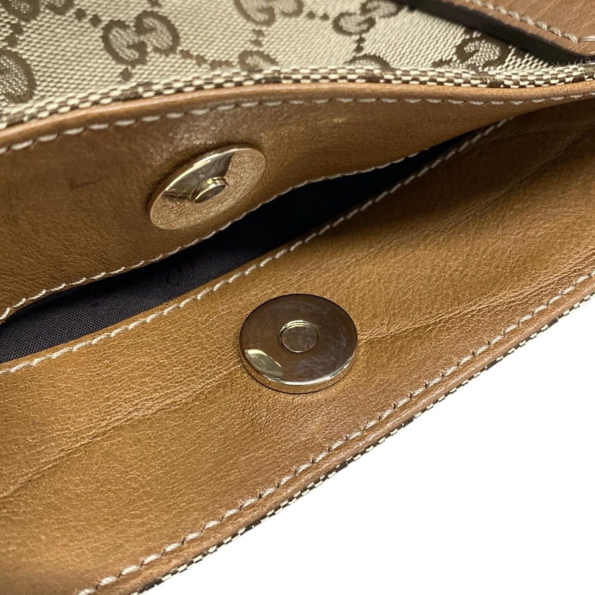 GUCCI(グッチ) トートバッグ GG柄 247237 ダークブラウン×ベージュ