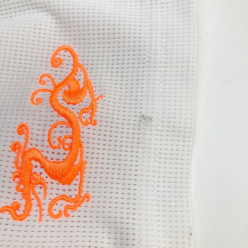 ダンスウィズドラゴン メッシュポロシャツ オレンジサイズ3 ダンス