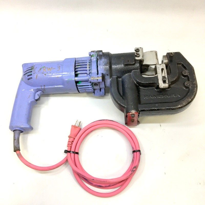 Kamekura 亀倉精機 電動油圧式 ポートパンチャー RW-3 100V 替刃付 穴あけ 電動工具 △ DW3582