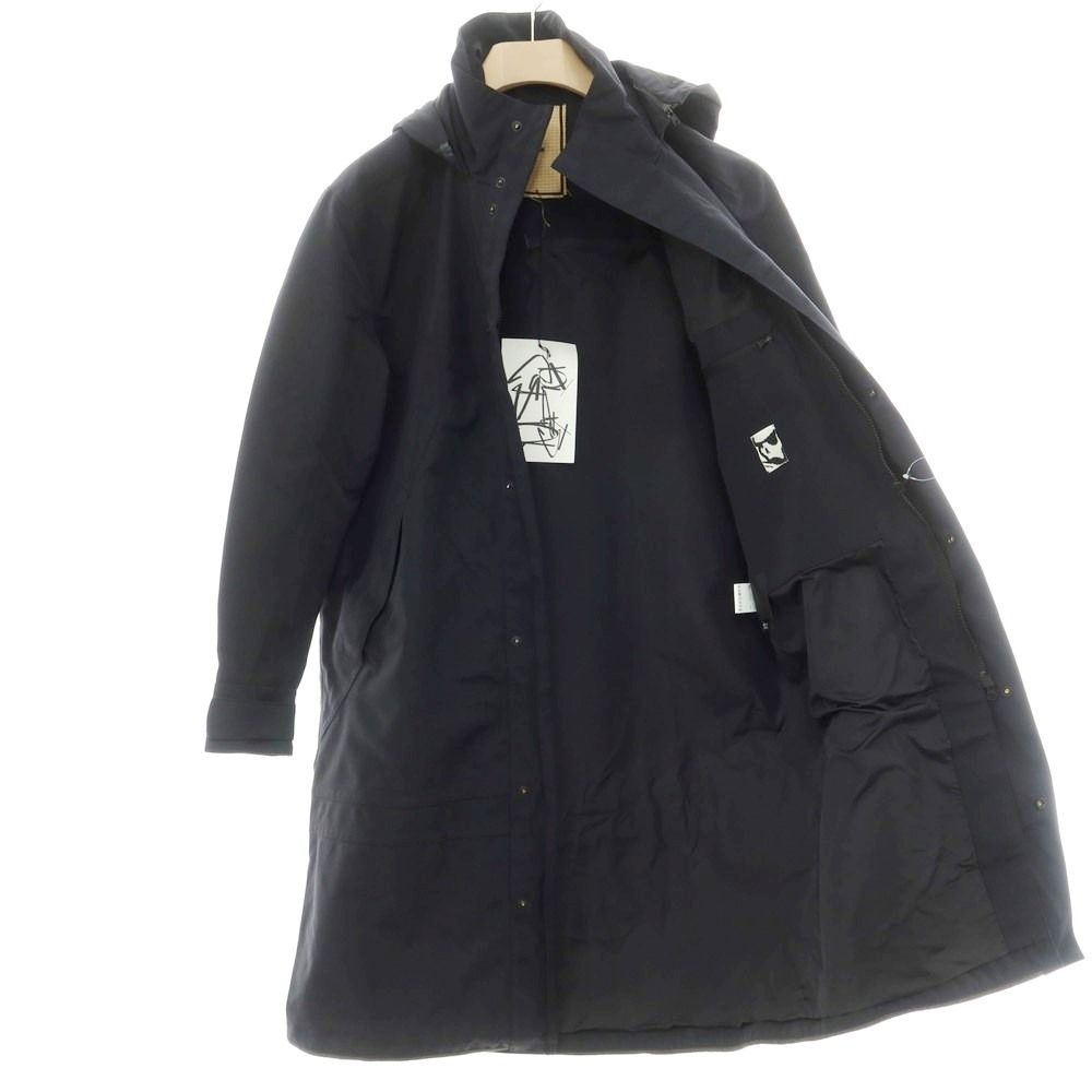 中古】ジーアールテンケー GR10K ナイロン フーデッド ロングコート 