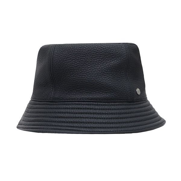 HERMES レザー カシミア バケットハット サイズ59 HERMES レザー