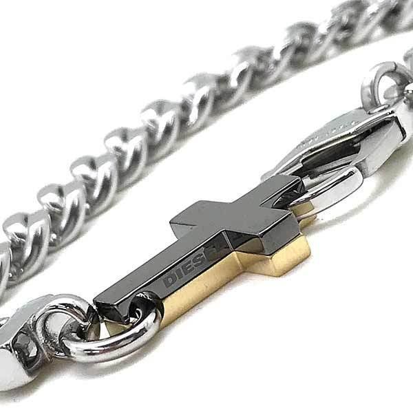 DIESEL DX1251040 ブレスレット シルバー クロスデザイン - メルカリ