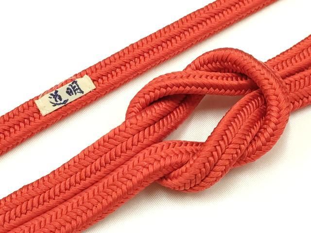 平和屋着物○極上 有職組紐道明 帯締め 冠組 深緋色 宮内庁御用 国立