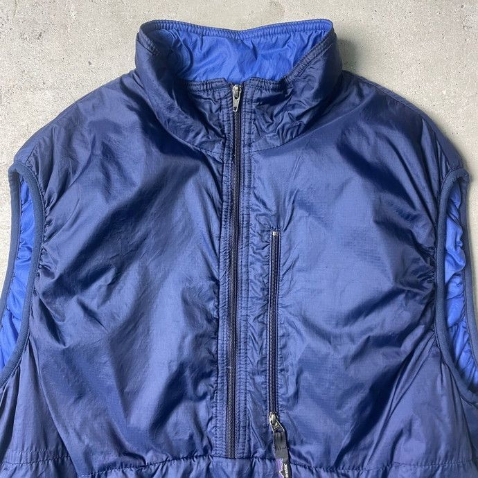patagonia パフボール ベスト ナイロン 青 レア 98年製 patagonia puff ball パフボールベストM青×紺（97年