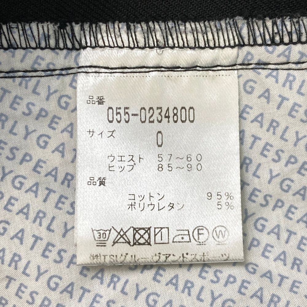 サイズ：0 PEARLY GATES パーリーゲイツ  ストレッチスカート  ブラック系 [240101479294] ゴルフウェア レディース ストスト サイズ：0 PEARLY GATES パーリーゲイツ ストレッチスカート