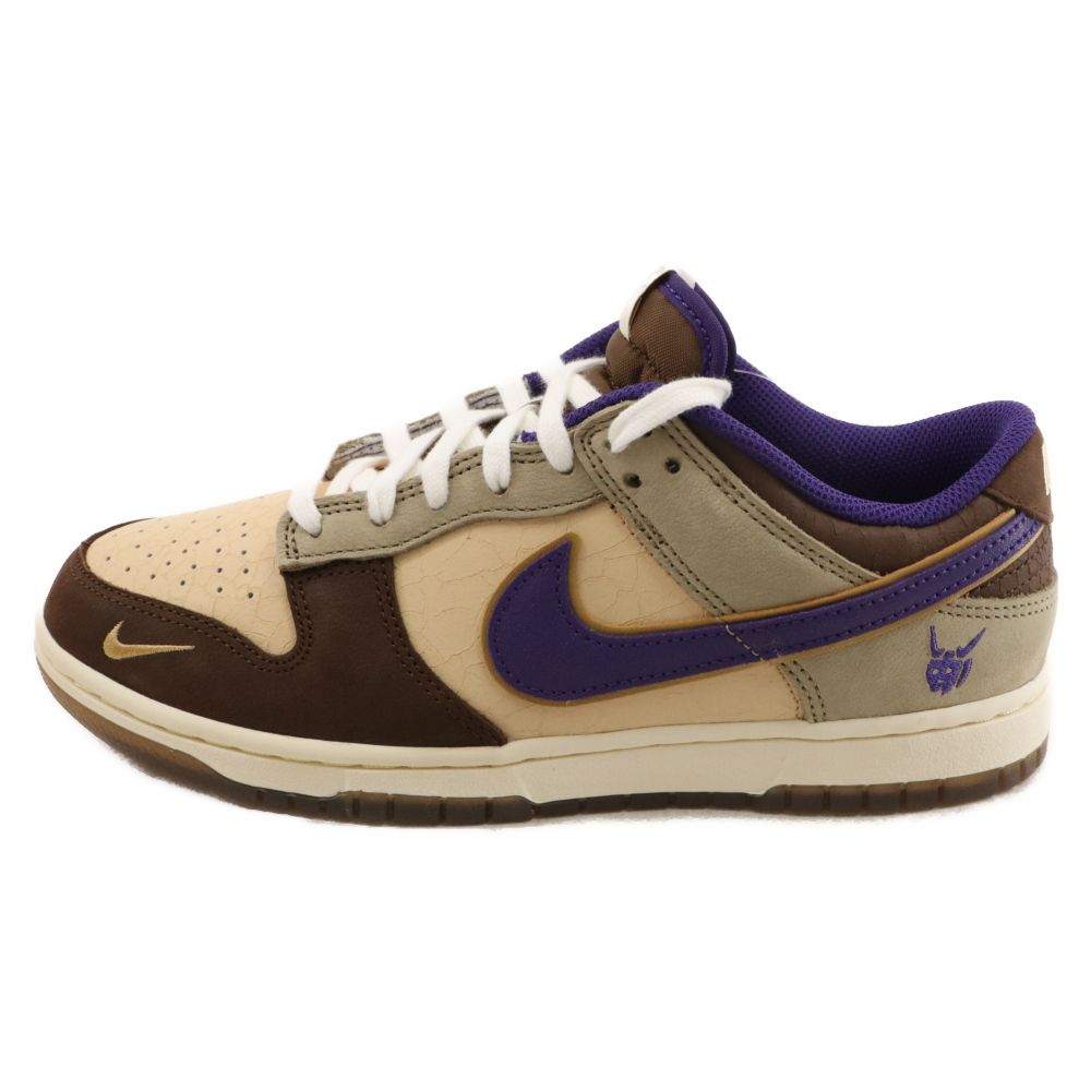 NIKE (ナイキ) DUNK LOW PRM SETSUBUN DQ5009-268 ダンク 節分 ローカットスニーカー ブラウン/パープル US8/26cm