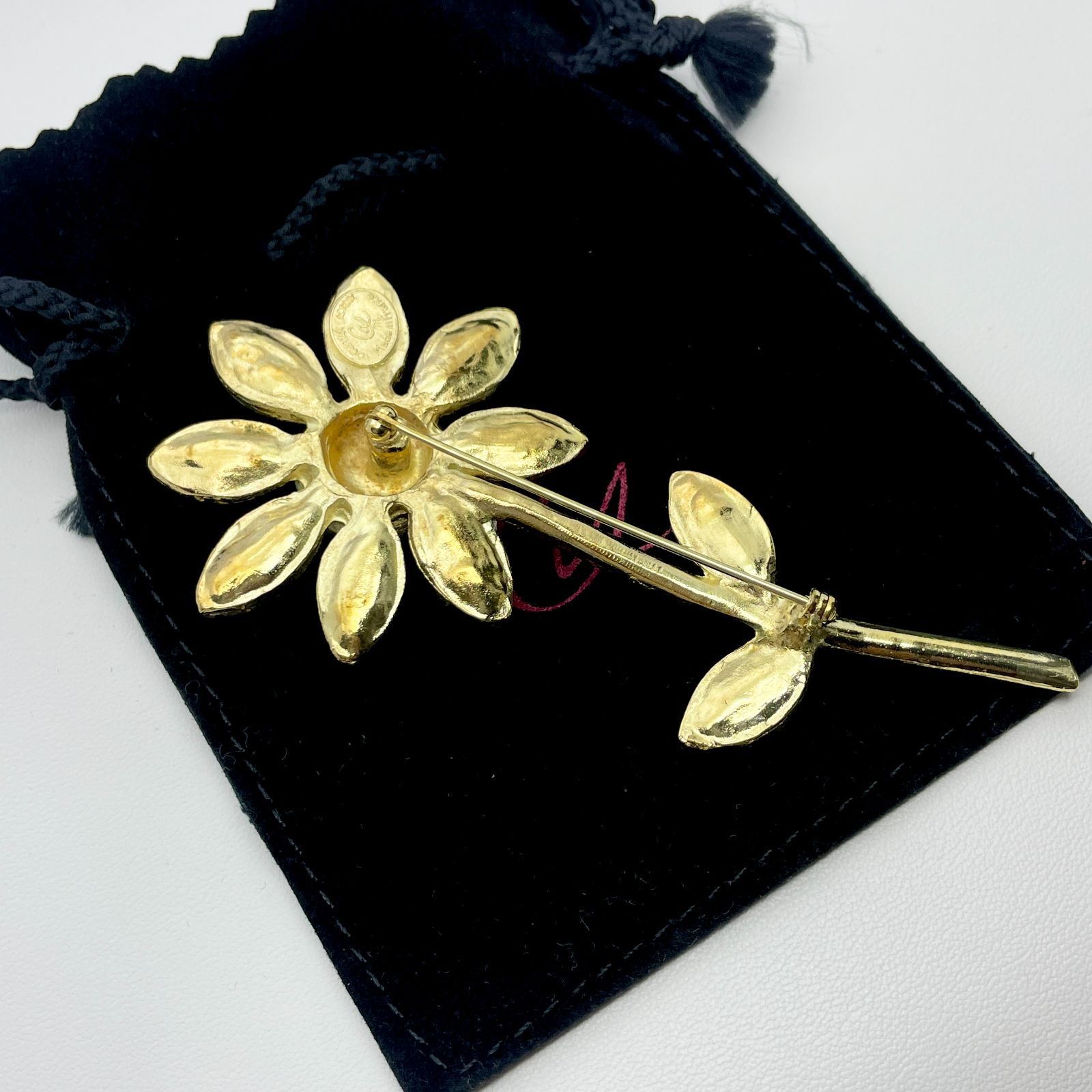 希少 クリスチャンラクロワ フラワー マルチカラー ブローチ /24-2636M