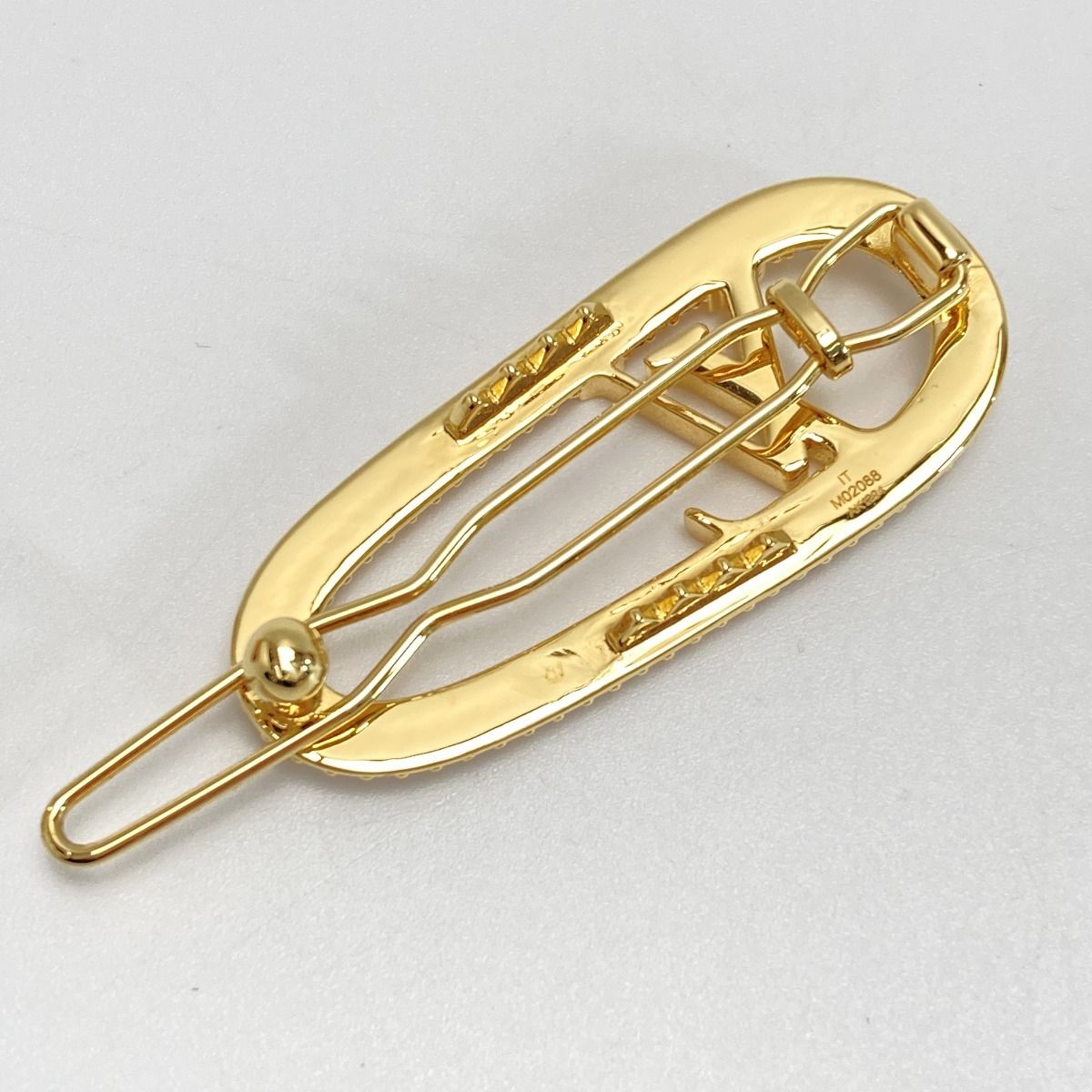 LOUIS VUITTON ルイヴィトン バレッタ マイLV チェーン ストラス ラインストーン M02088 ヘアクリップ GP 箱 布袋有