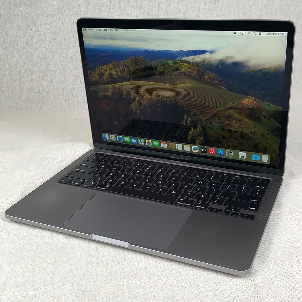 【本体のみ】Apple MacBook Pro (13インチ， M1， 2020)【16GB・SSD512GB】A2338 EMC3578/LT-241469（266278）