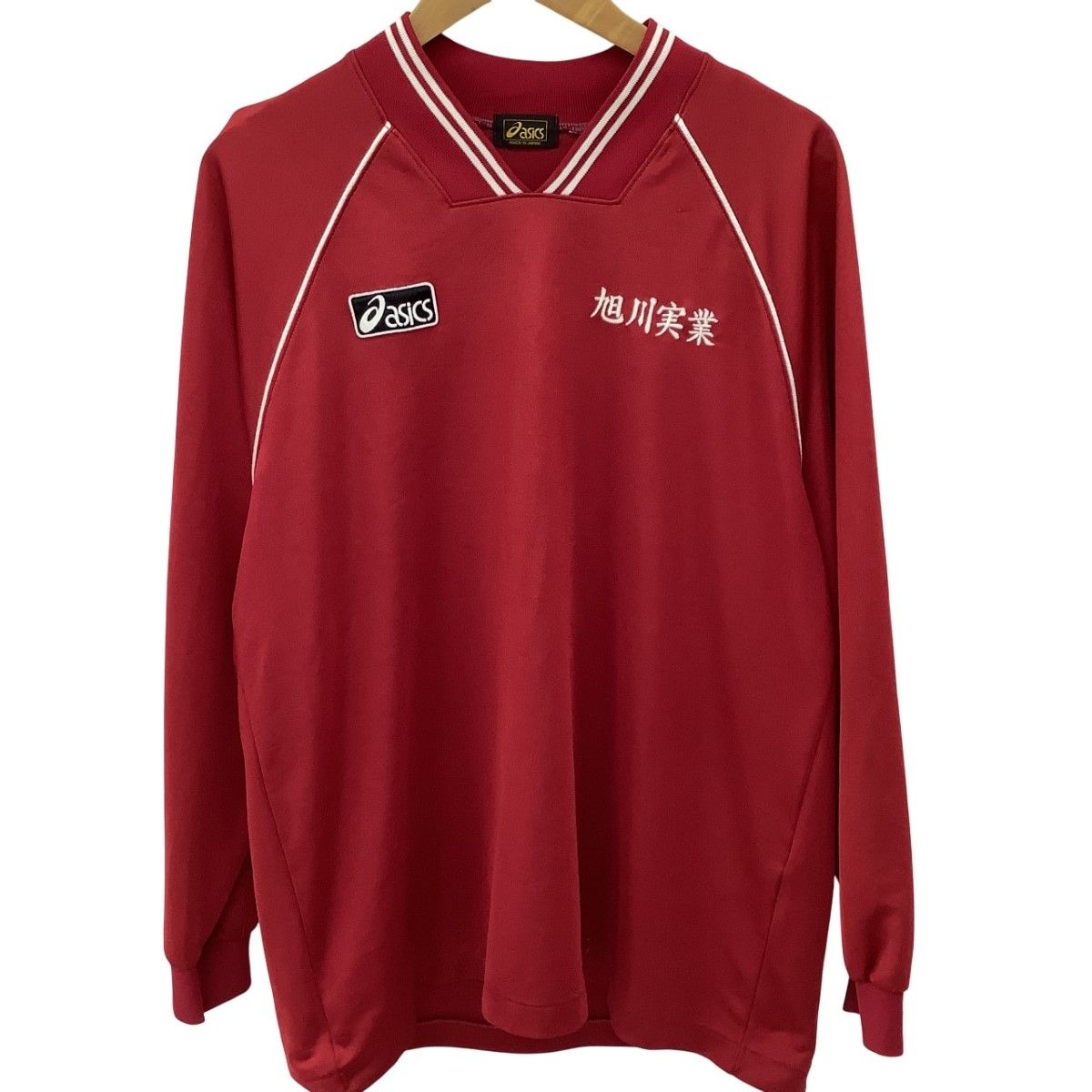 asics - asics アシックス 旭川実業 サッカー 練習着 SIZE O レッド サッカー・フットサル asics アシックス 旭川実業 サッカー 練習着