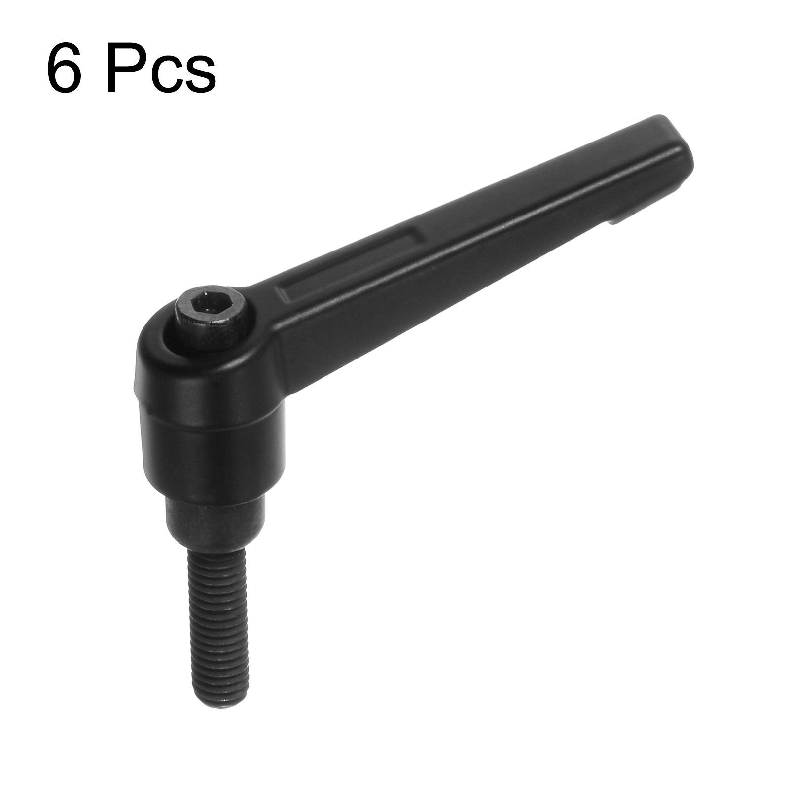 uxcell 調整可能なクランプレバーハンドル M6 x 16 mm オスネジ