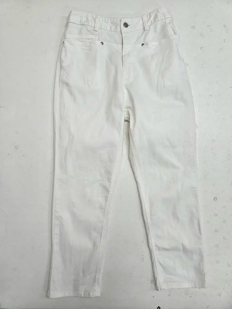 ISSEY MIYAKE イッセイミヤケ ホワイト デニム パンツ ストレートパンツ