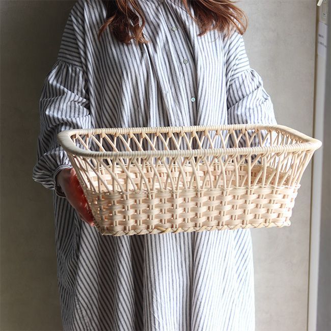 佐川急便配送 ツルヤ商店 籐脱衣かご 矢来 角型 籐 ラタン カゴ バスケット 収納かご 収納バスケット 脱衣かご おしゃれ 小物 収納 小物入れ かご 籐製 ラタンバスケット ランドリー収納 四角 角型 脱衣所 棚 NEXPOTALLINN_EU