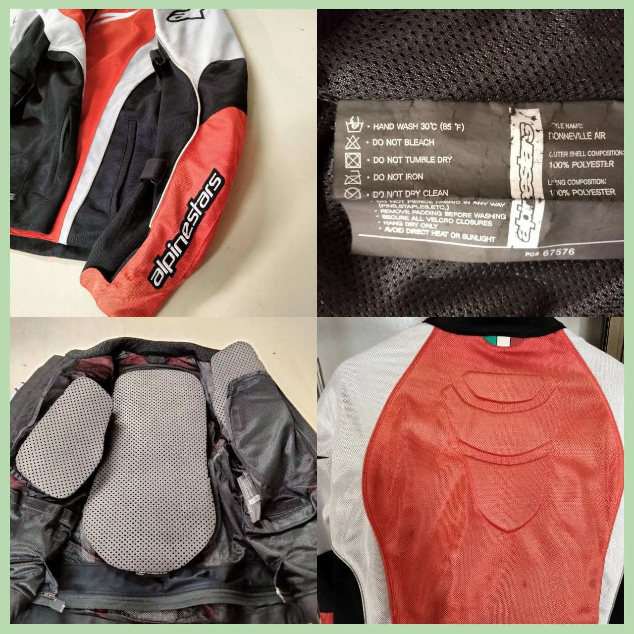 N-5510] アルパインスターズ BONNEVILLE AIR メッシュジャケット 