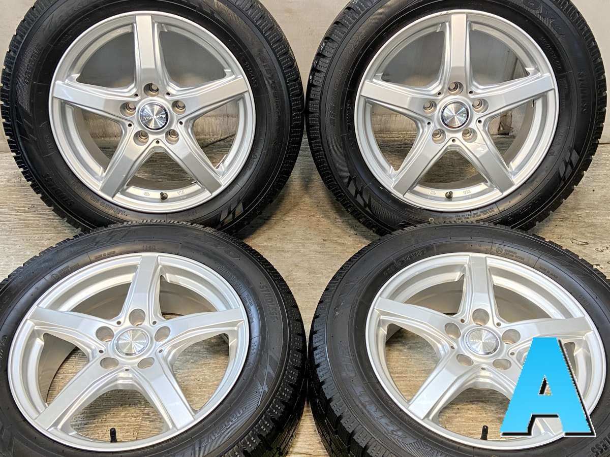 215 60R16 トーヨータイヤ オブザーブ ガリット GIZ VIOLENTO 16x6.5 40 114.3-5穴 タイヤ スタッドレスタイヤ ホイールセット 4本セット w16250910906