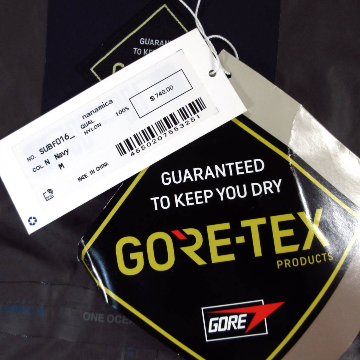 定6.5万 新品 nanamica ナナミカ 防水 透湿 防風 軽量 GORE-TEX
