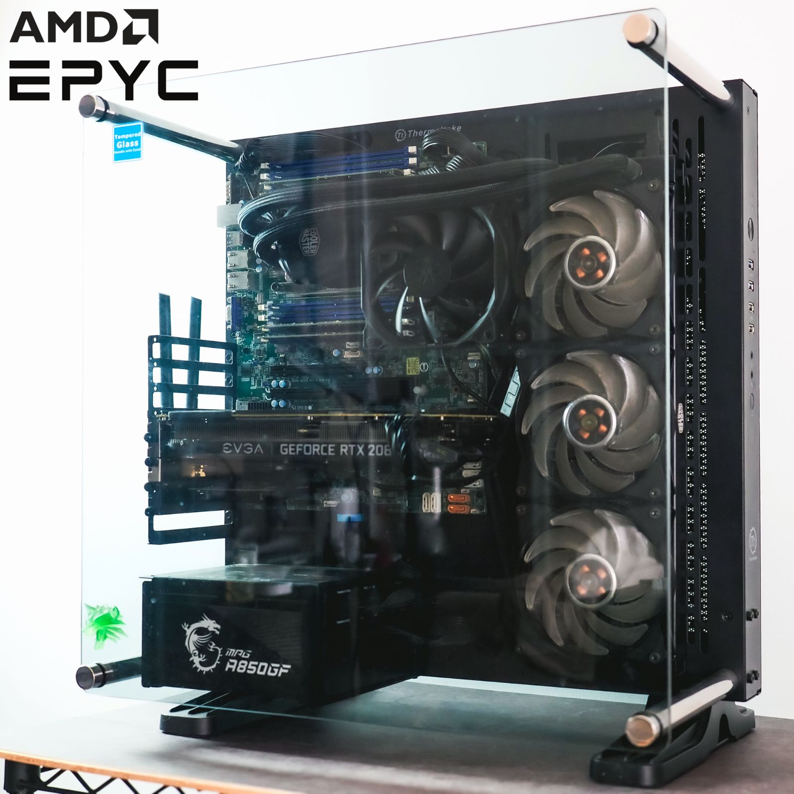 サーバーコンピュータ AMD EPYC 7402 128 GB メモリ NVIDIA RTX 2080 Wi-Fi 6E AX210
