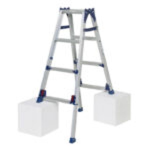 ピカコーポレーション 四脚アジャスト式はしご兼用脚立 かるノビ SCL-120A