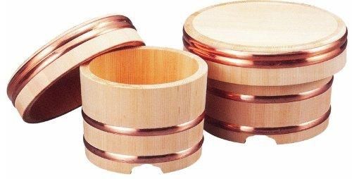 小柳産業 国産 江戸びつ 木曽さわら材 直径15cm 約2合 60018
