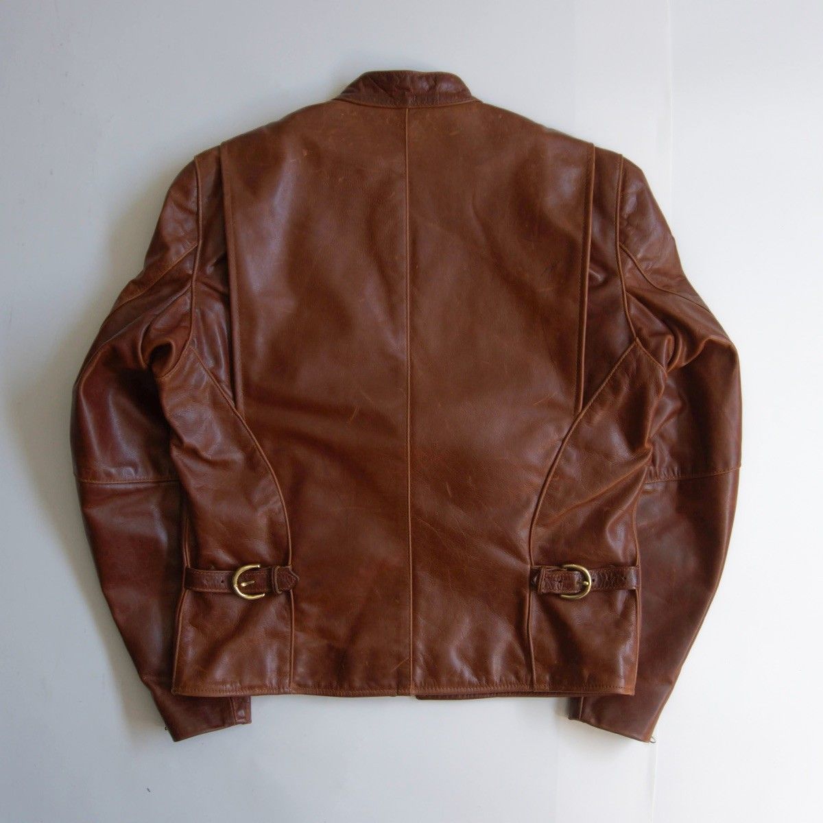 雰囲気抜群】 VANSON 【MODEL.B シングルライダースジャケット】40 
