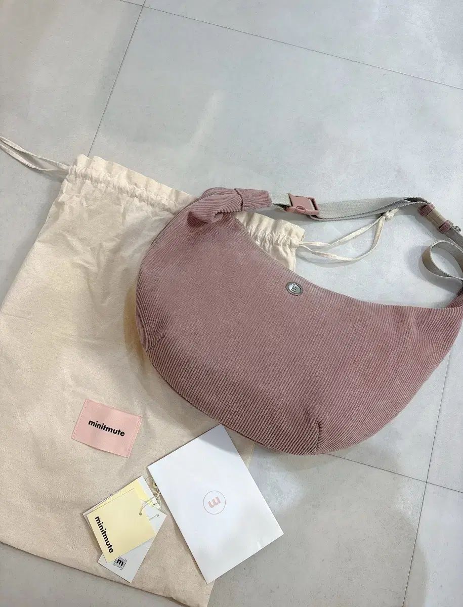 MINITMUTE ミニミュート CLO WAIST ラージ コーデュロイ ピンク