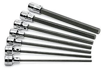 【中古】【輸入品・未使用】S K Hand Tools SKT19728 .38in. Drive SAE Long Hex Bit Socket Set - 7 Pieces
