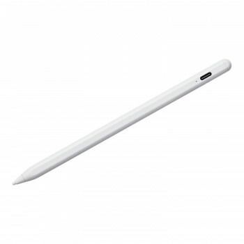 サンワサプライ ハイブリッド充電式 細タッチペン ホワイト PDA-PEN58W