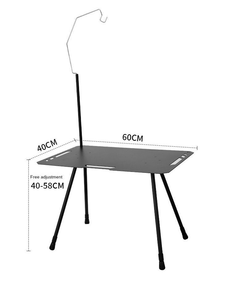 GENERIC OUTDDOR タクティカルソロテーブル サイドテーブル アウトドアテーブル ランタンスタンド付き 収納ケース付き ブラックギア  サンド塗装 ブラックギア ソロキッチンテーブル ソロキャンプテーブル おしゃれギア 送料無料 NEW - メルカリ