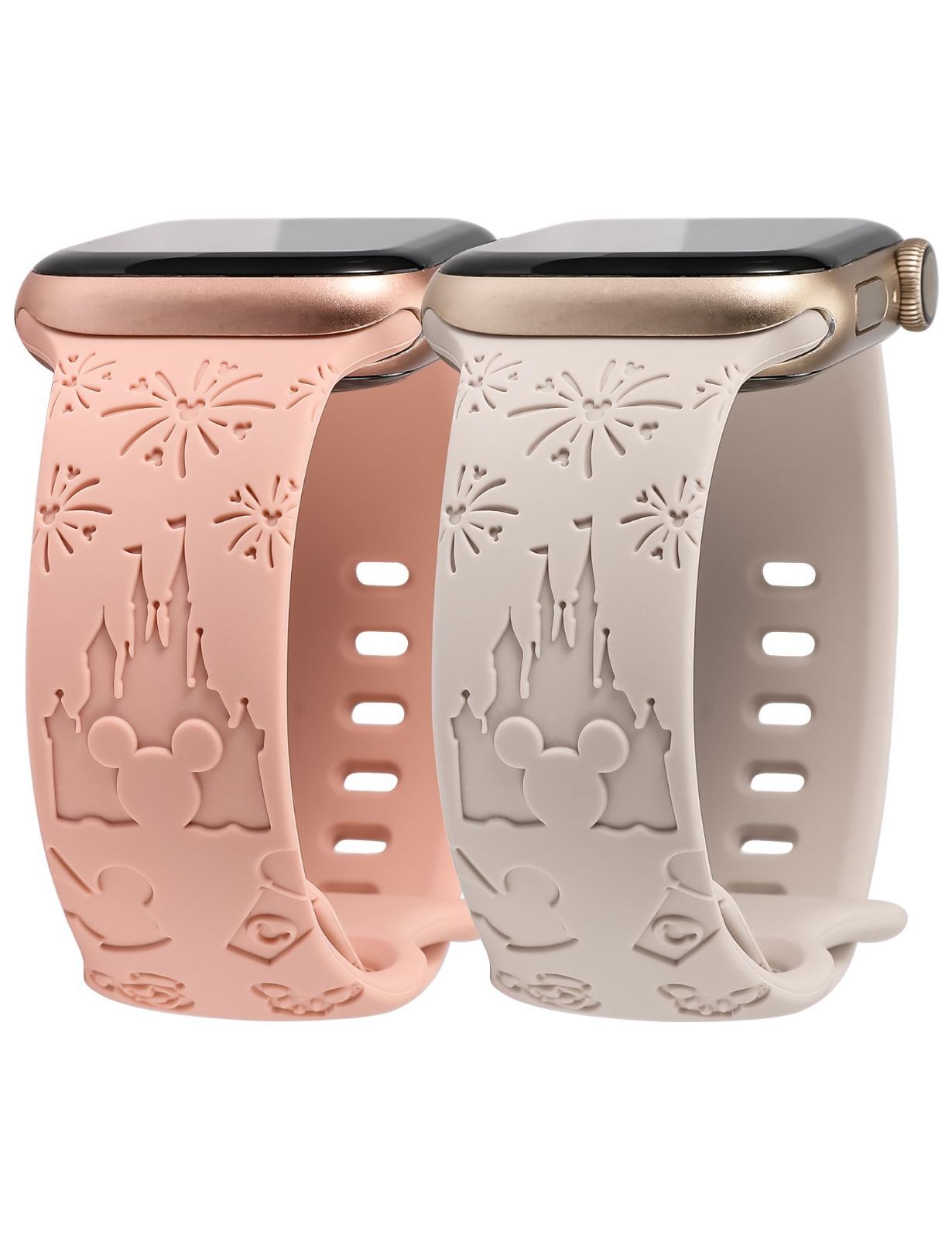 【人気商品】【2枚入り】Girovo Apple Watch バンド/アップルウォッチ バンド 38mm 40mm 41mm 42mm 44mm 45mm 49mm あっぷるうぉっちキャラクターバンド Apple Watch 9可愛い おしゃれ シリコンスポー