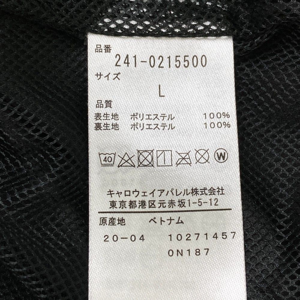 サイズ：L CALLAWAY キャロウェイ ジップ ナイロンジャケット ブラック