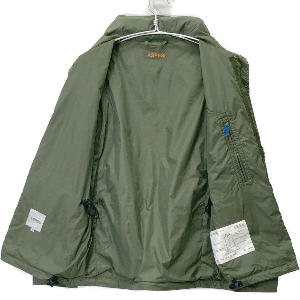 美品　アスペジ　ASPESI ミリタリージャケット　M-65 カーキ　S 春夏 aspesi010002kha1.jpg